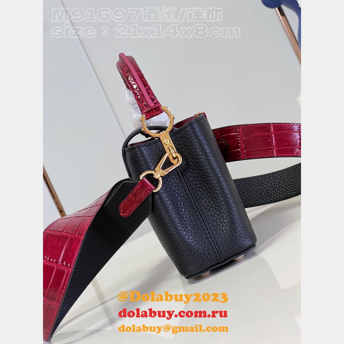 7 Star REPLICAS LOUIS VUITTON HIGH QUALITY M91697 CAPUCINES BAG
