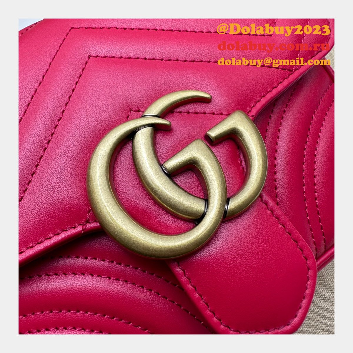 copy G*u*i replica gg marmont shoulder wholesale 739682 luxury bag