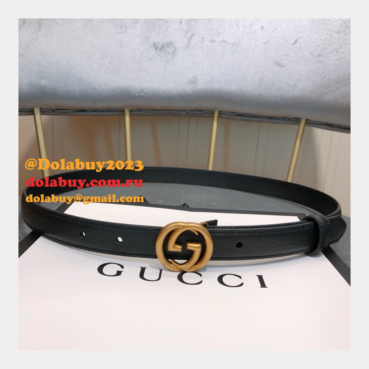 G*u*i belt with double g buckle 20mm,30mm,40mm black luxury