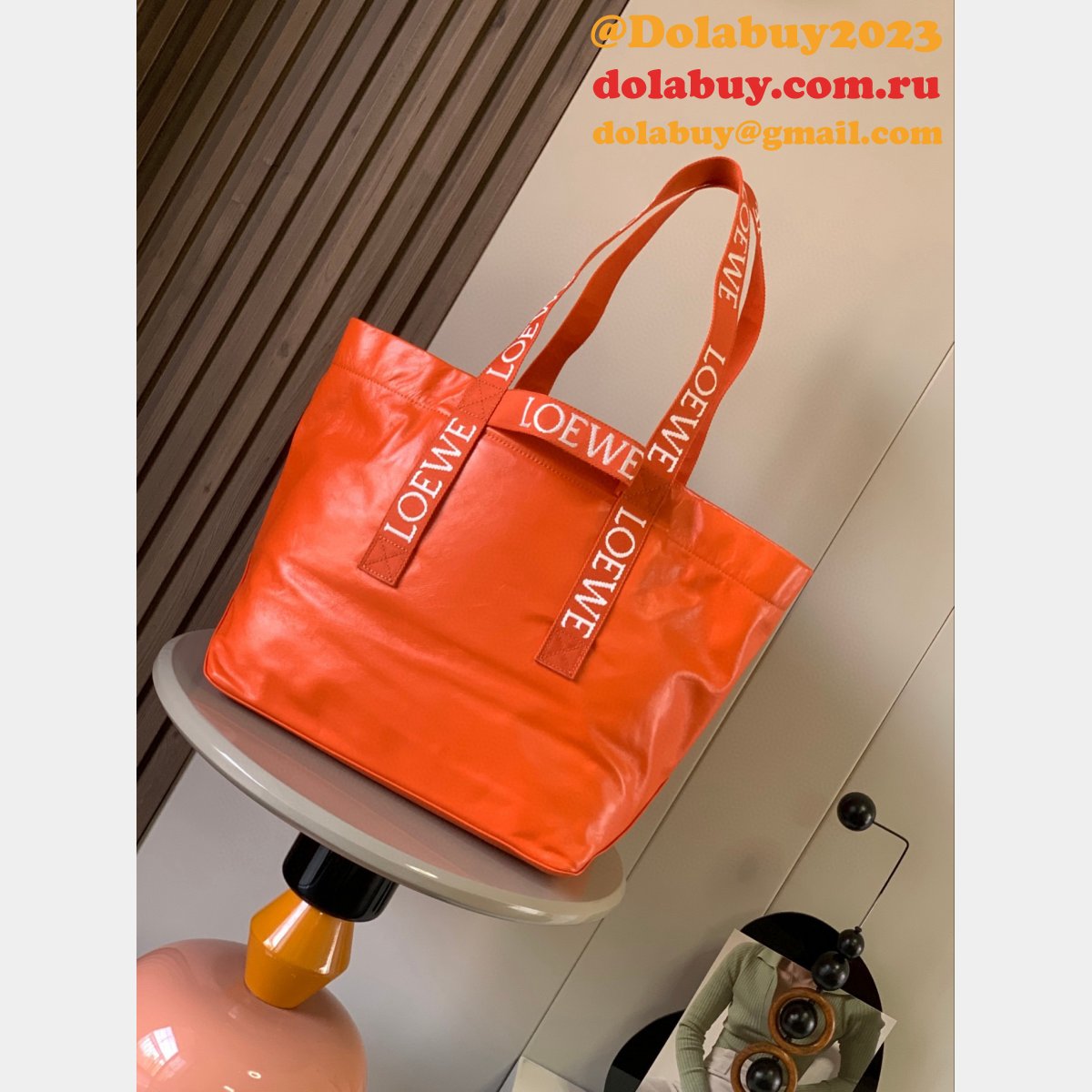 Best 1:1 Quality 9014 Loewe Fold Shopper Shopping Replica Bags