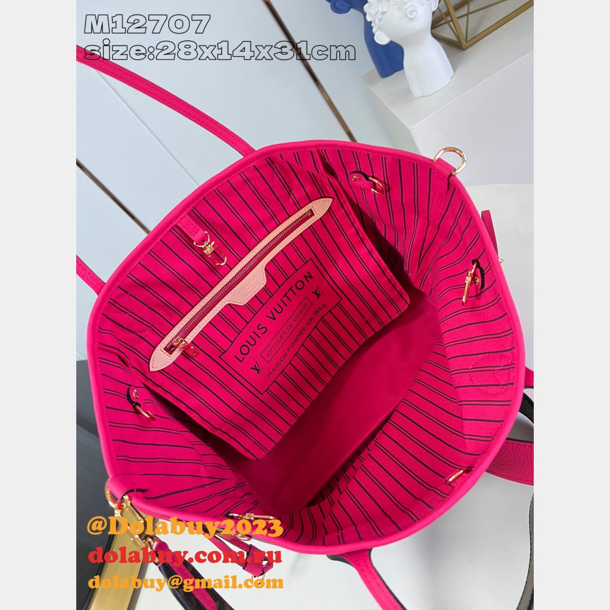 Louis Vuitton Neverfull Bandouliére Wholesale M12707 Bag