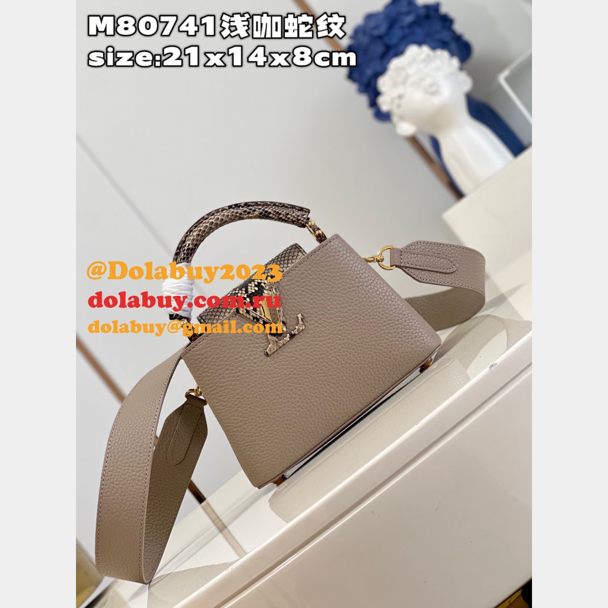Perfect Capucines LV Quality AAAA M80741 Copy Designer Bag