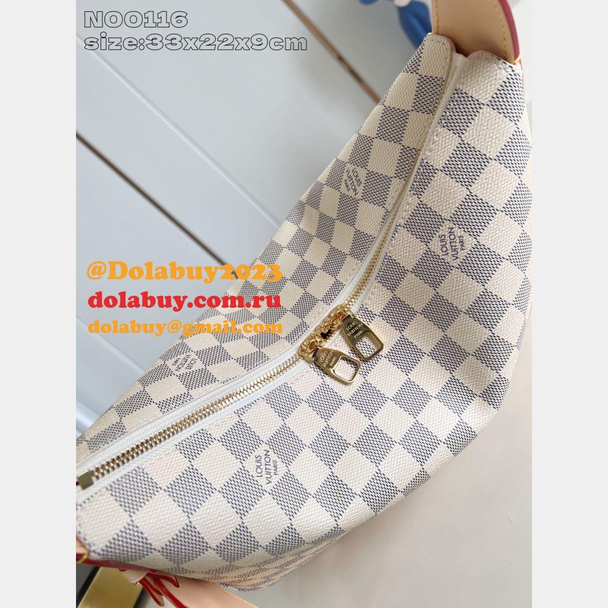 Louis Vuitton Slouchy PM/MM Damier Azur N00126 & N00116 Knockoff Bags