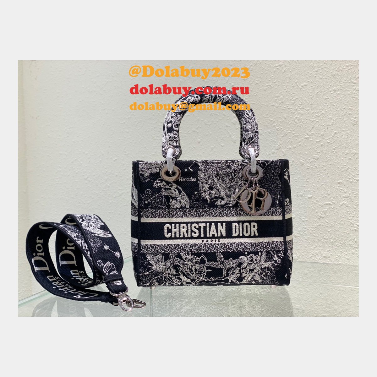 Leather Lady Dior 24cm Luxury Replica Brand Designer Bags