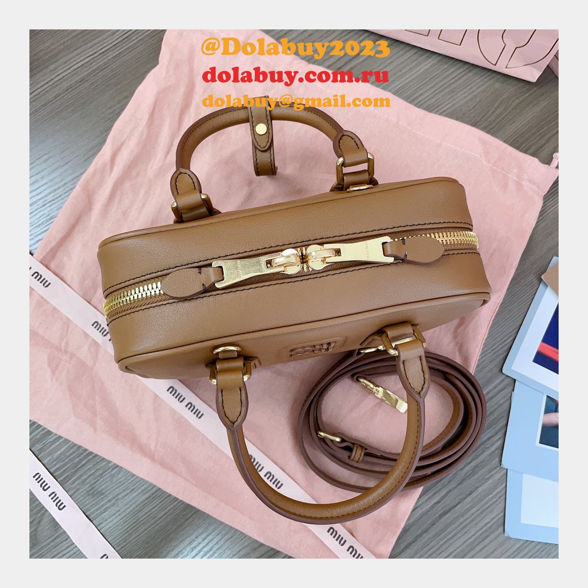 Wholesale Miu Miu Arcadie Leather Bag 5BB142