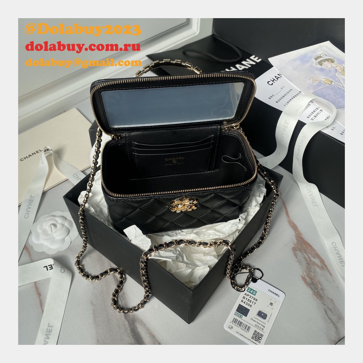 Top Perfect Vanity AP3799 Classic Chain 17cm Replica Bag