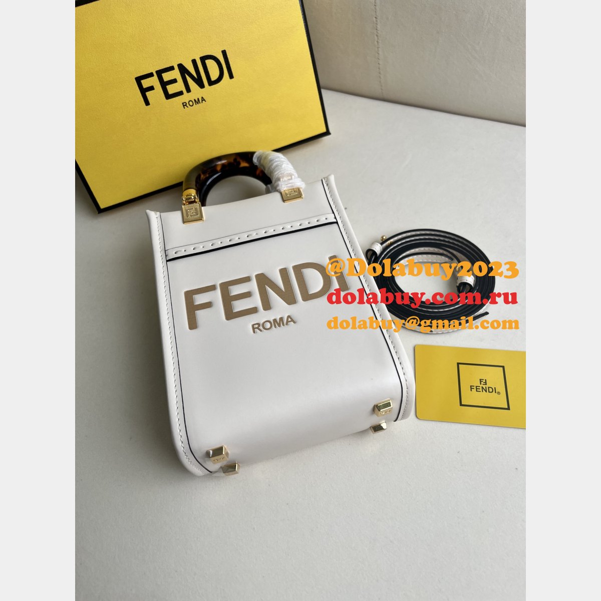 7 star F**di roma sunshine mini handbag