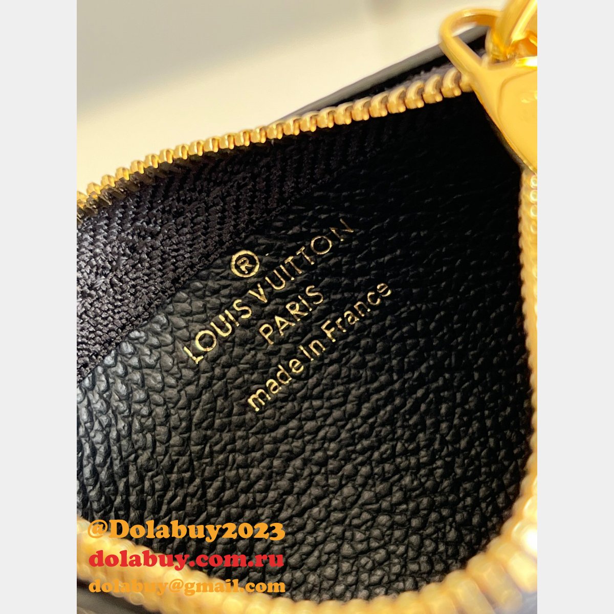 Louis Vuitton Knockoff M80885 Sale Key Pouch Monogram Empreinte Leather Black