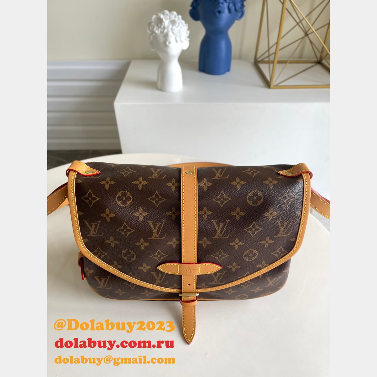 Replica Top Louis Vuitton M40710 Saumur MM Monogram Handbags Dolabuy