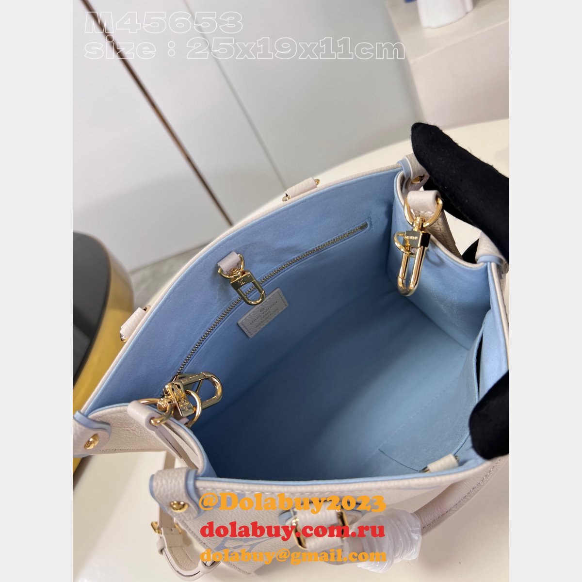 Onthego Designer Monogram Empreinte M45653 Louis Vuitton Replica Bag