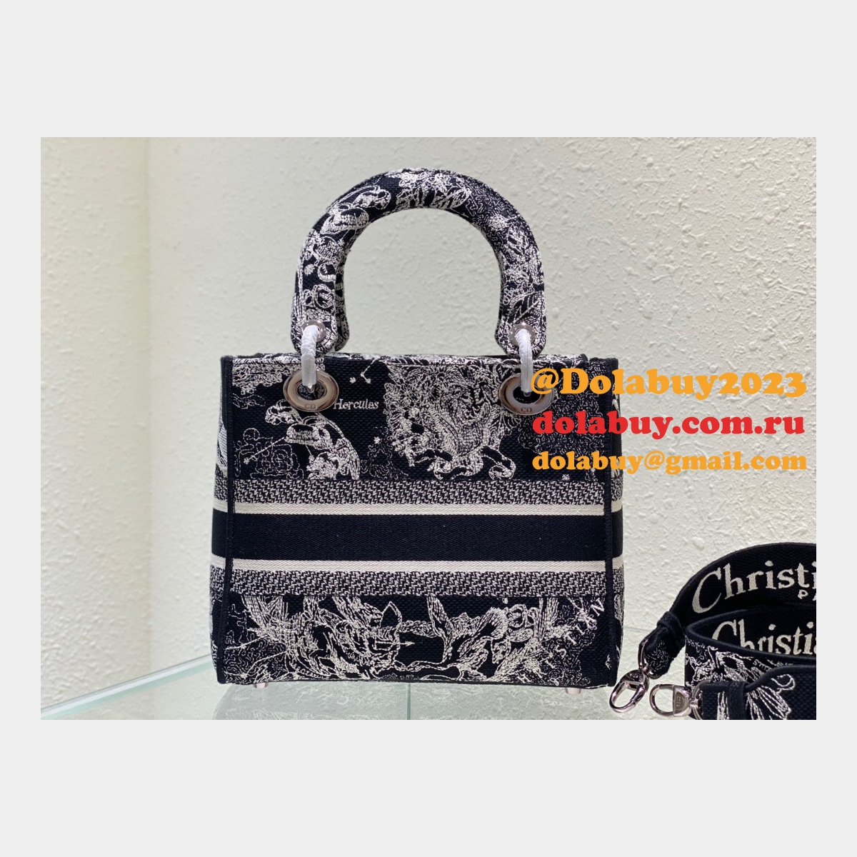 Leather Lady Dior 24cm Luxury Replica Brand Designer Bags
