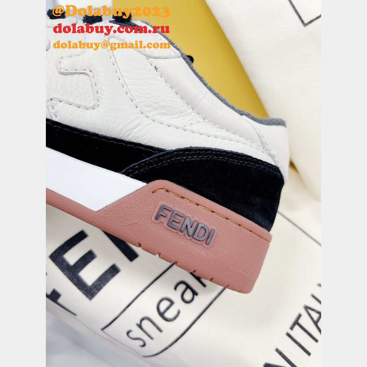 best quality replica F**di match tup f logo shoes and sneaker