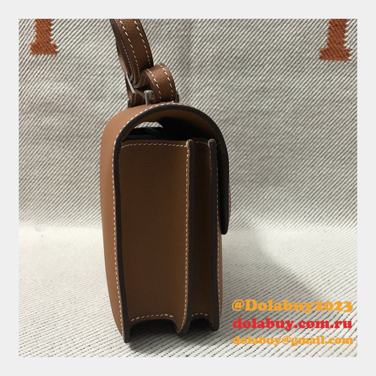 Hermes Constance Bag 18cm Epsom Leather Camel
