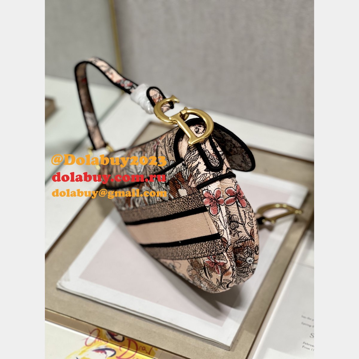 Buying Designers Replicas Dior 9012/0446 Oblique Saddle Bag