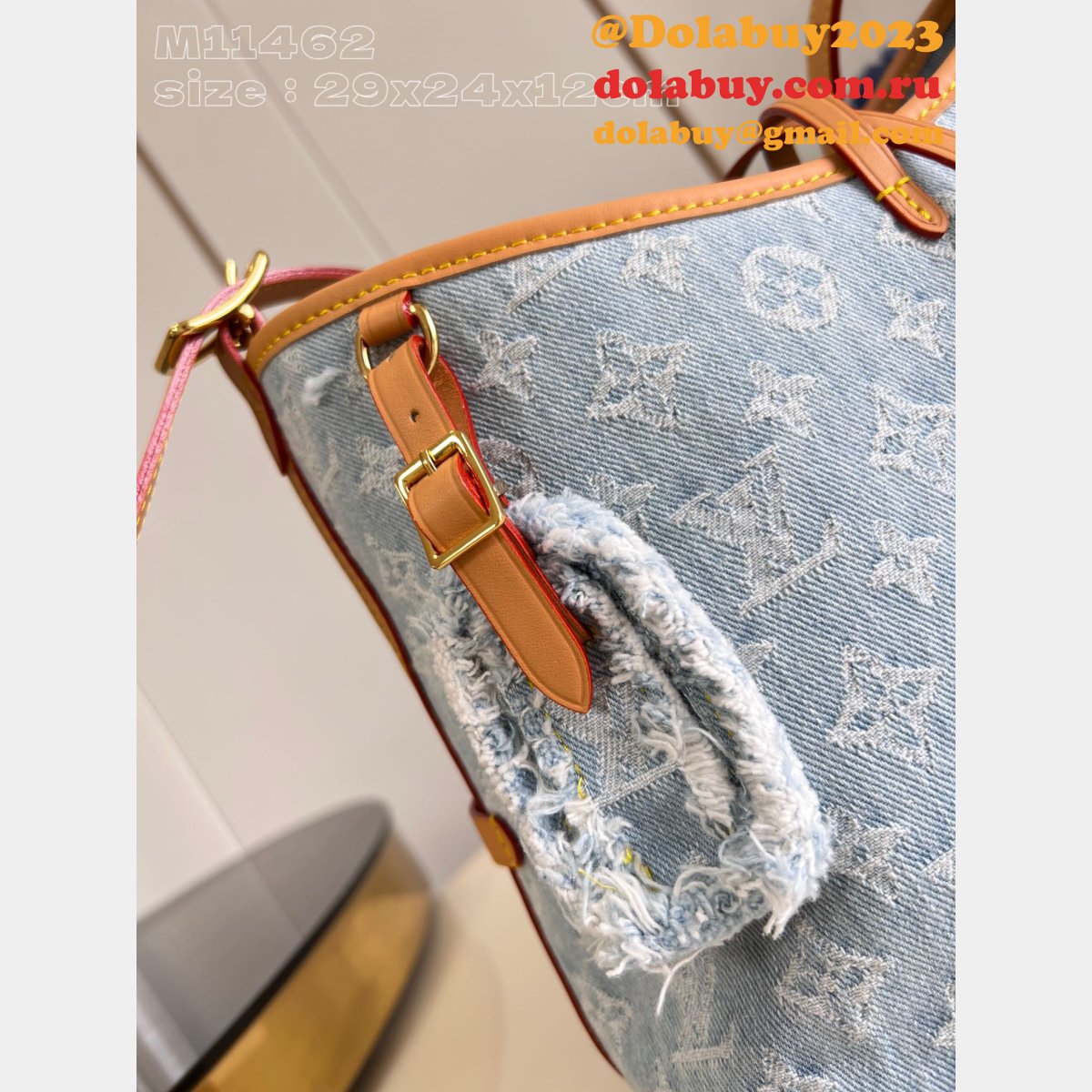CarryAll Louis Vuitton M11462 Sky Blue Handbags Replica Best Quality