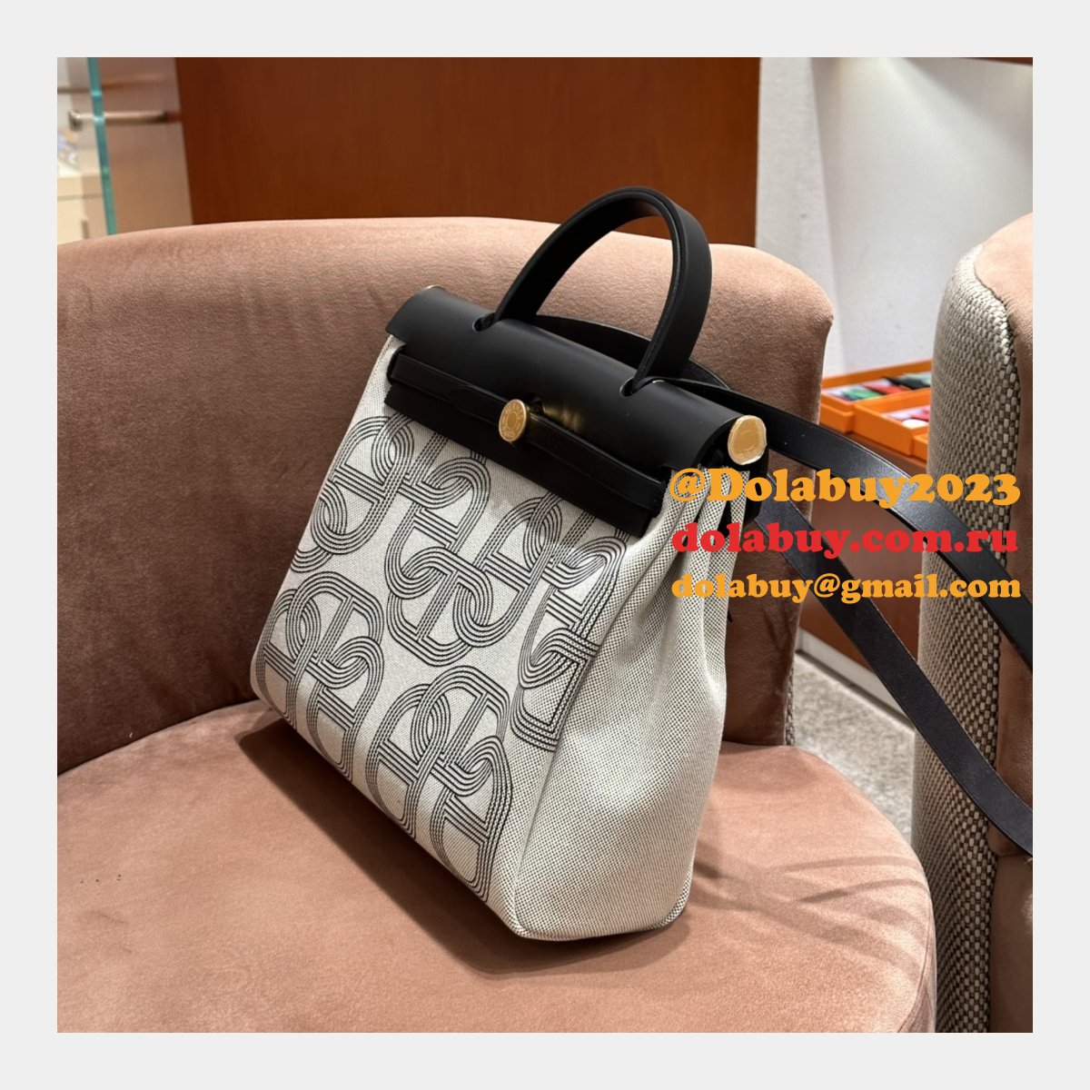 Replica Hermes Herbag Cabine Zip 31CM Pig-Nose Online Dolabuy Bags