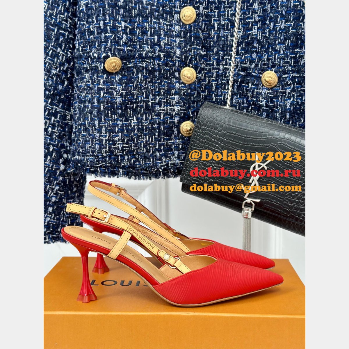 Top Quality Louis Vuitton Blossom Slingback Pumps Perfect