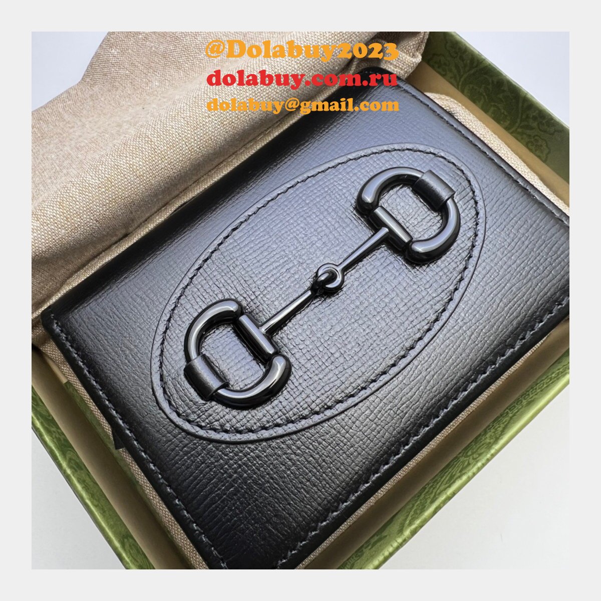 G*u*i buy horsebit 1955 card case wallet compact 621887 fashion