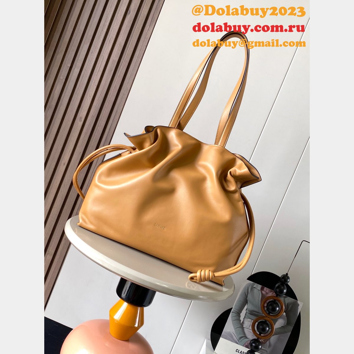 Luxury LOEWE Large Flamenco Clutch In Nappa Calfskin 38cm