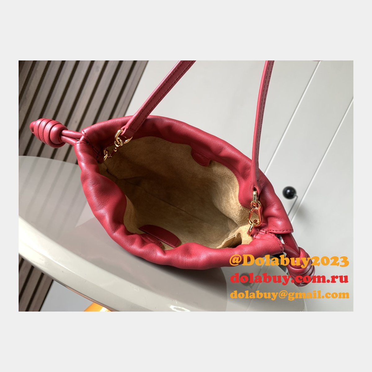 Replica Loewe MINI/Medium Flamenco Purse In Mellow Nappa Lambskin