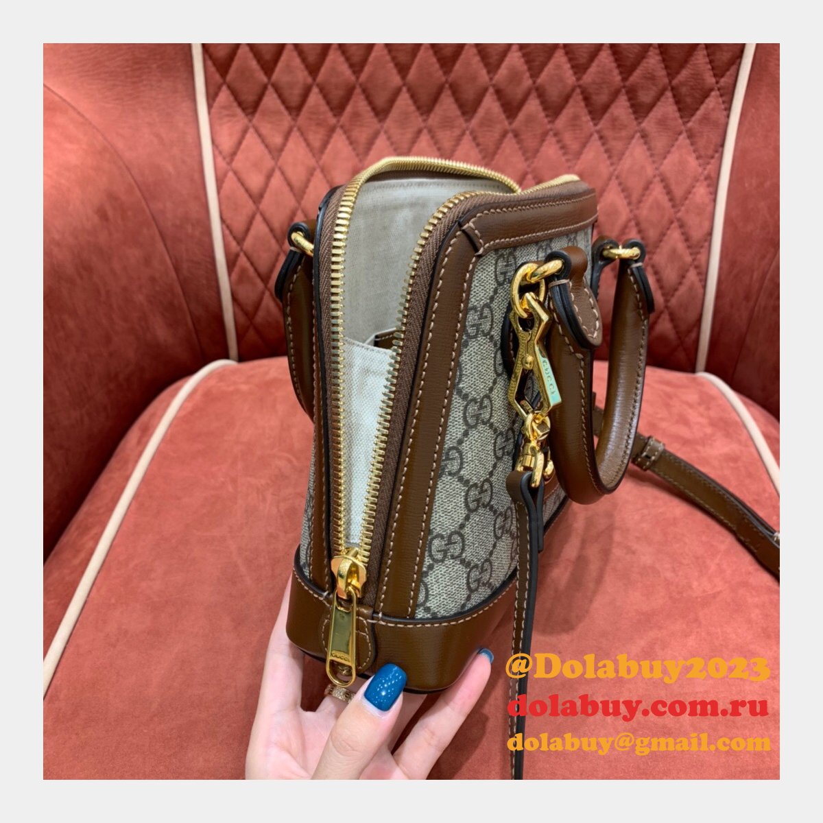 G*u*i replica 1955 horsebit top handle 640716 mini