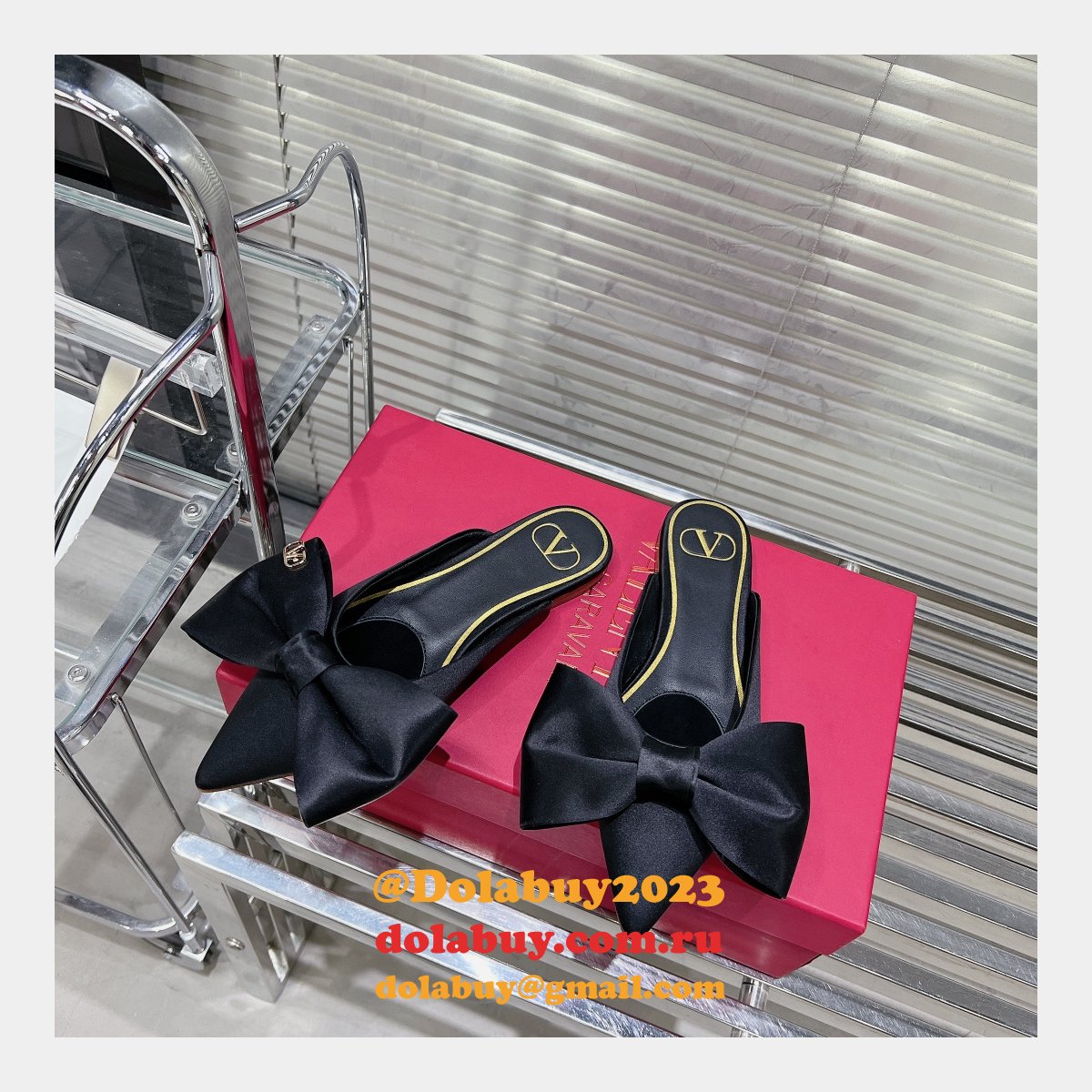 Toe Sandals Best Valentino Replica Slippers Loafer Bow Shoes