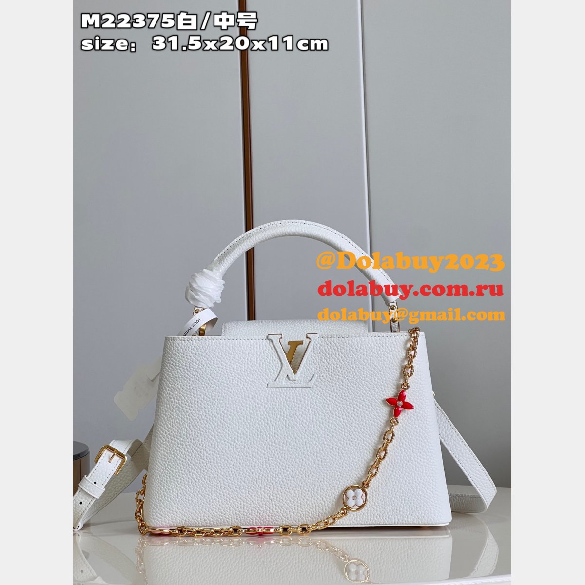 Capucines Louis Vuitton Knockoff M22375 Top Qualitys Bag