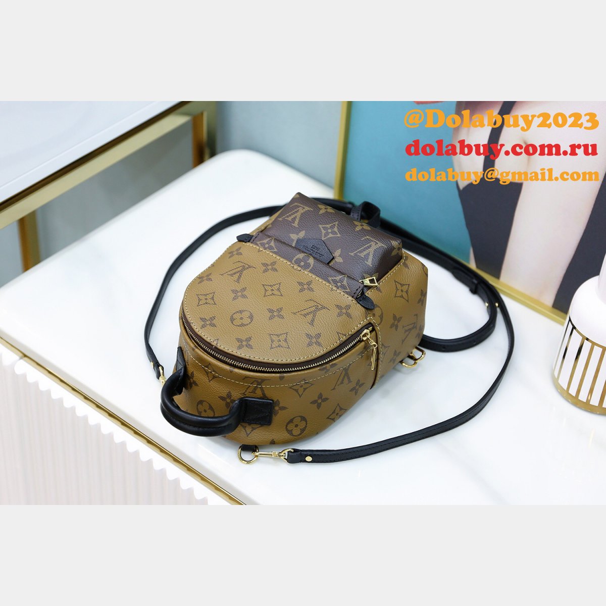 Louis Vuitton Top Quality Palm Springs Mini Monogram M44872 Brown