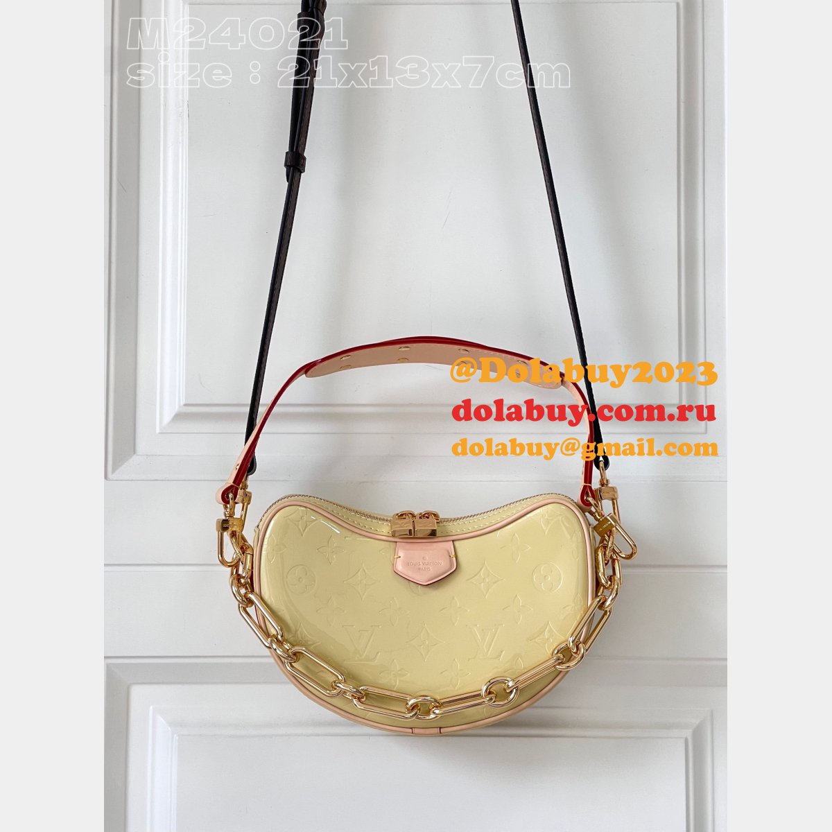 Croissant M24021/M24020 Monogram Vernis Luxury Louis Vuitton Replicas Bag
