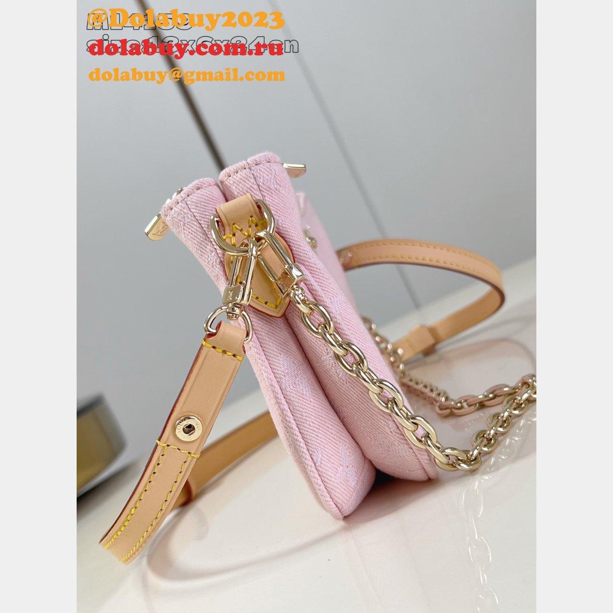 Pink New Liv Pochette Bag M14159 Fake Louis Vuitton AAA+