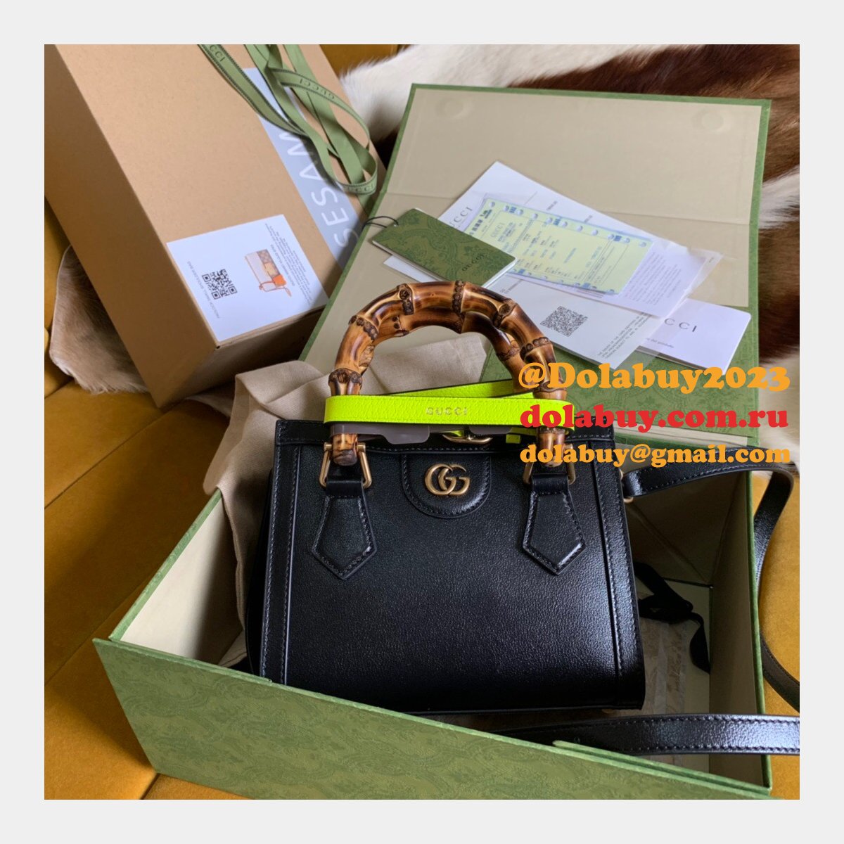 top quality replica G*u*i diana mini tote 655661 bag