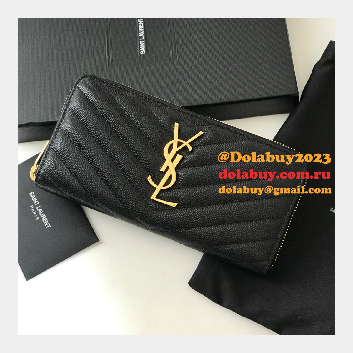 Best Saint Laurent Wallets & Card Cases Black