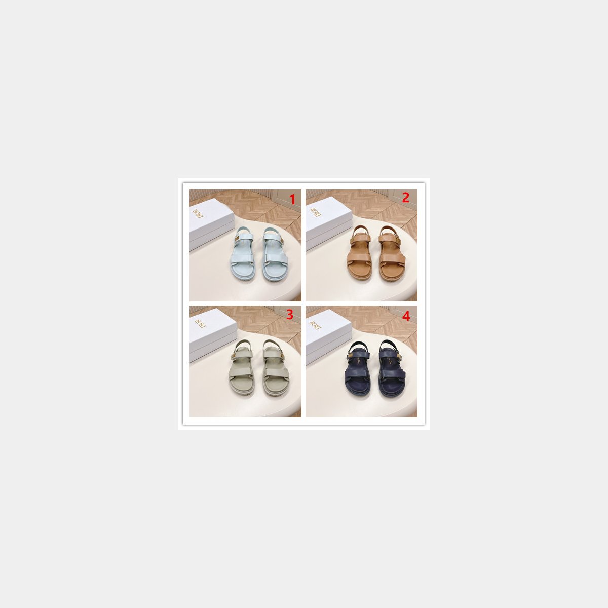 Luxury Lambskin Dioract Sandal 2024