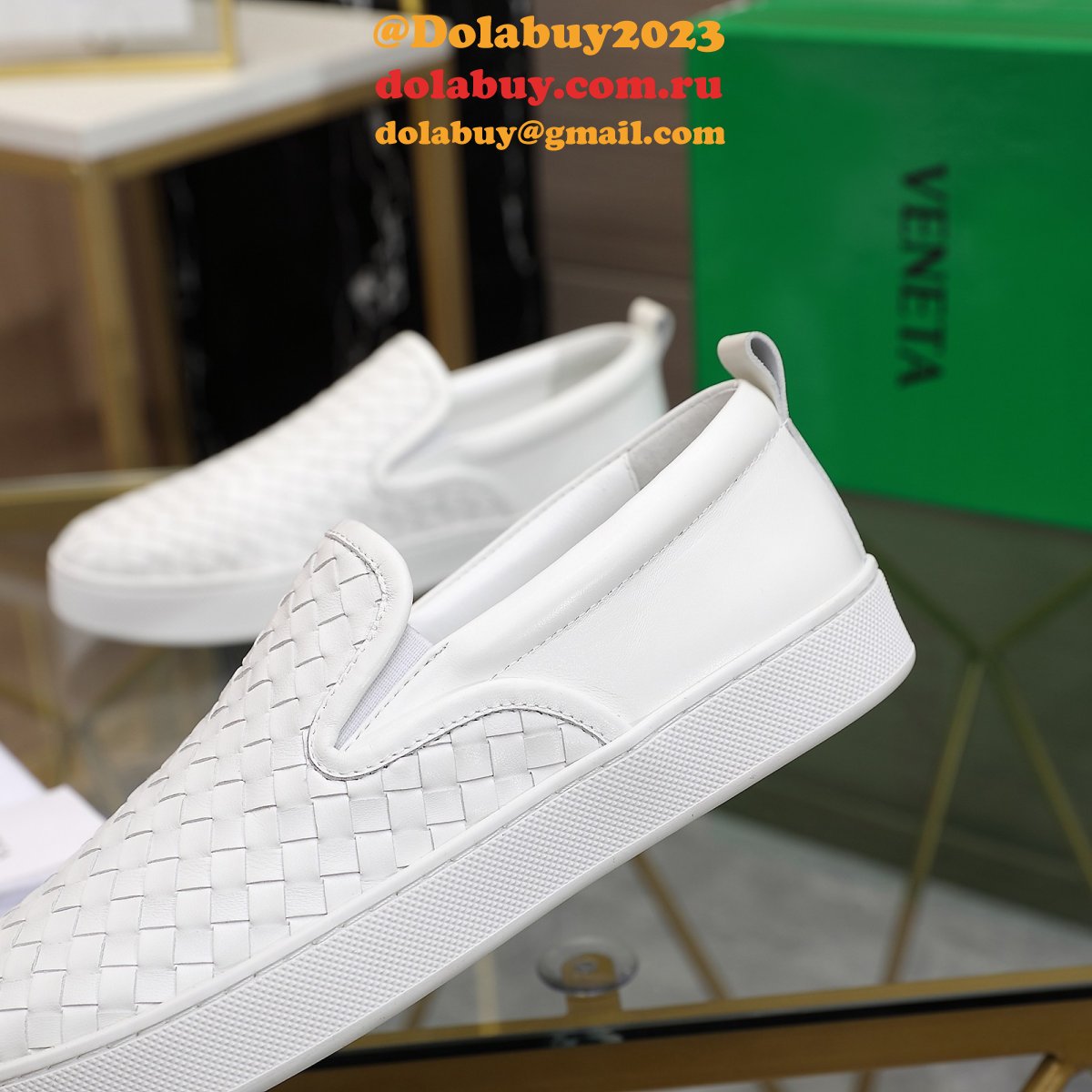 b0tte*a Ven*ta knockoff flats intrecciato nappa slip on sneakers shoes