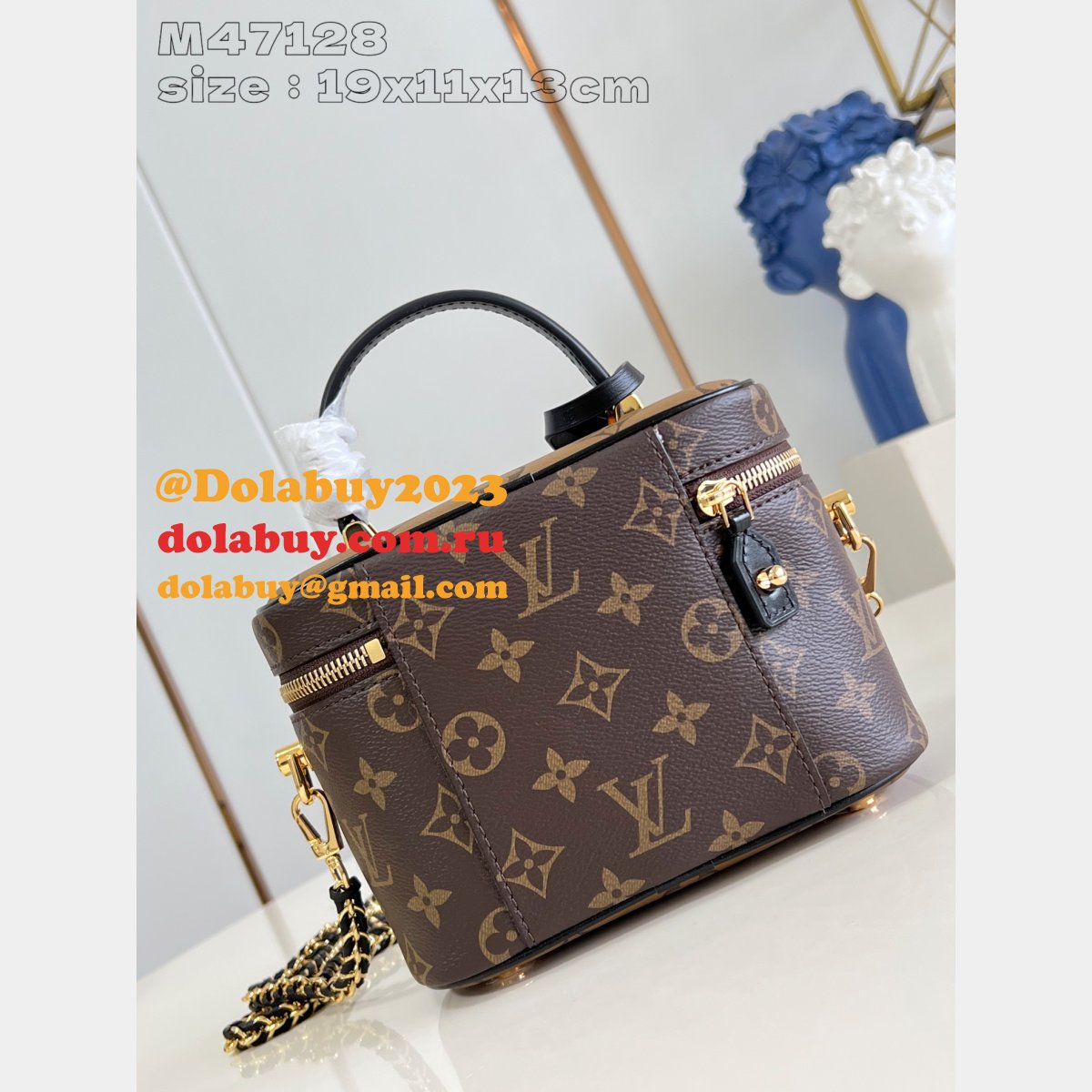 Louis Vuitton Replica M47128 Vanity PM Monogram Reverse 7 Star Bag