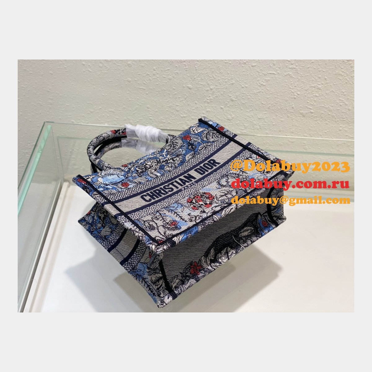 Christian Dior Tote CD Book Tote First Copy Replica Bag