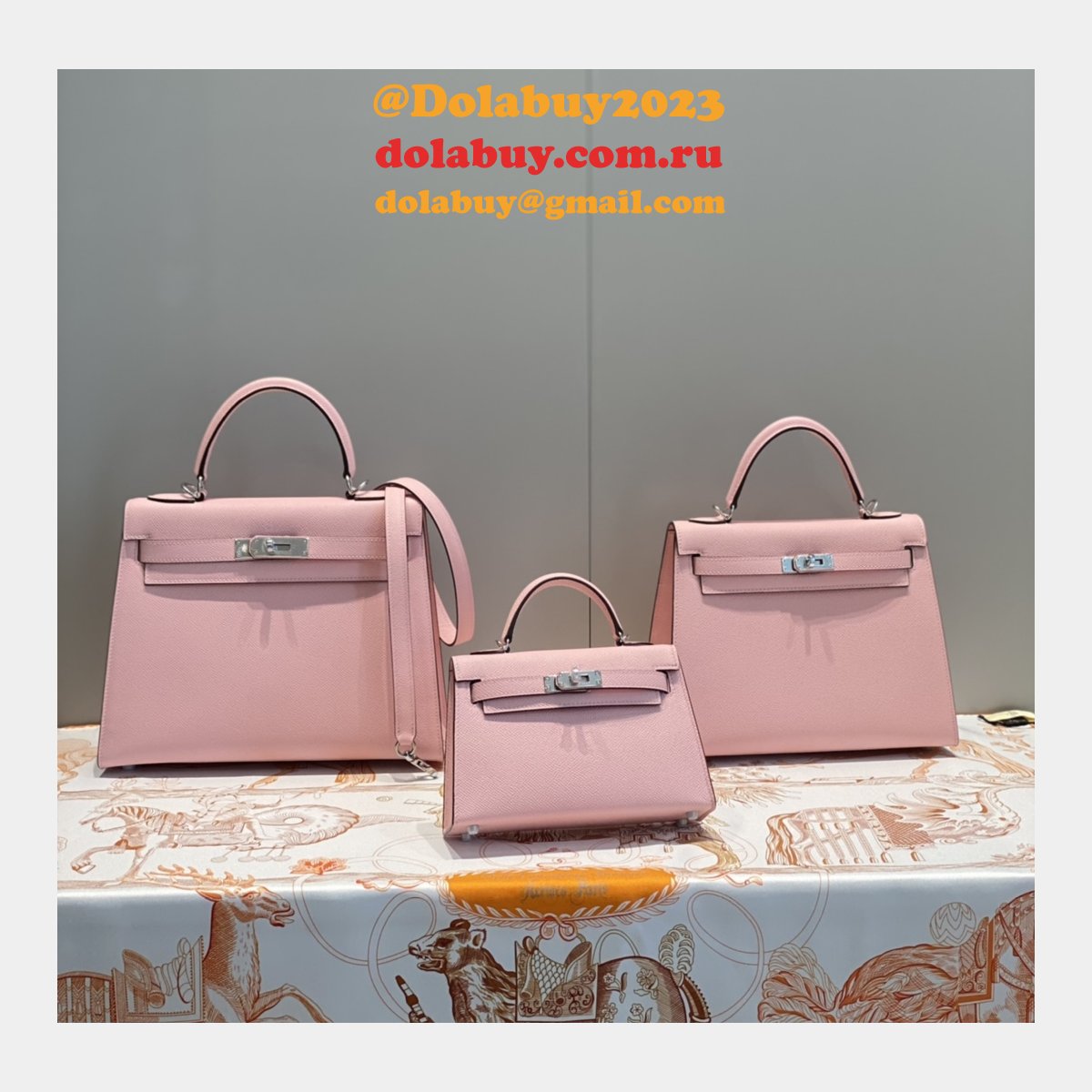 Replica Hermes Designer Epsom Kelly Pinks 19/25/28CM Bag Store