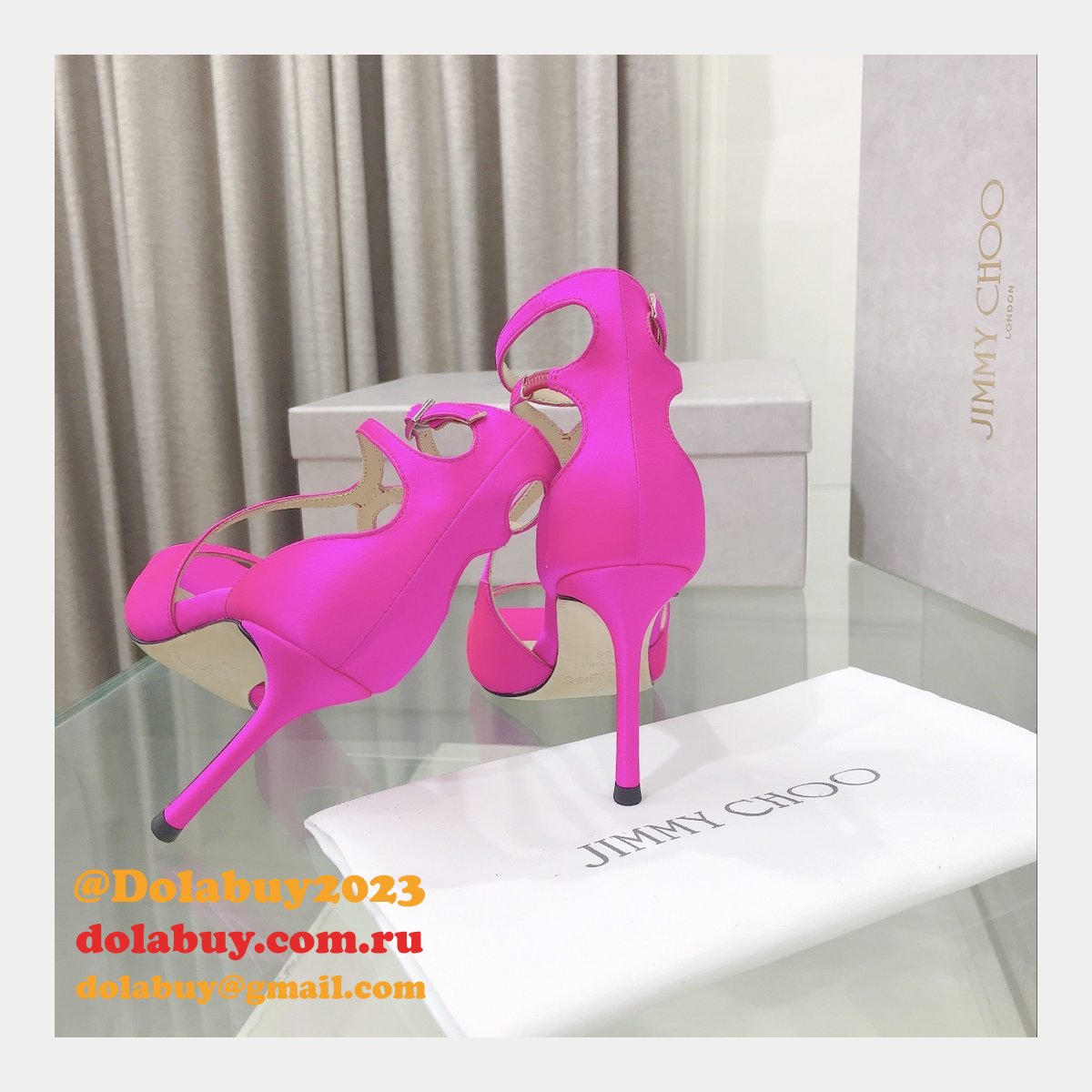 Azia 110 Patent Leather Sandal Knockoff Jimmy Choo Heel: 8.5 cm Shoes