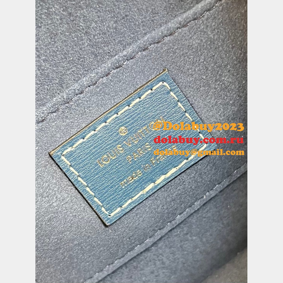 Designer Replica Louis Vuittons Dauphine M59716 Bag Denim Blue 2022