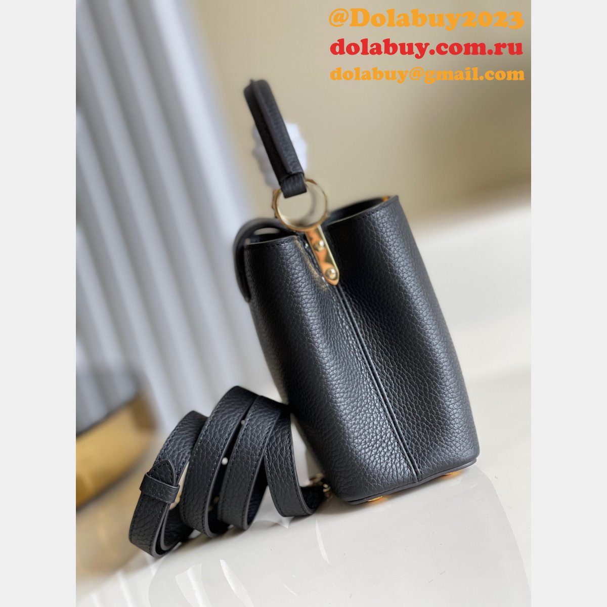 Best Louis Vuitton Capucines Bags M94755 Black
