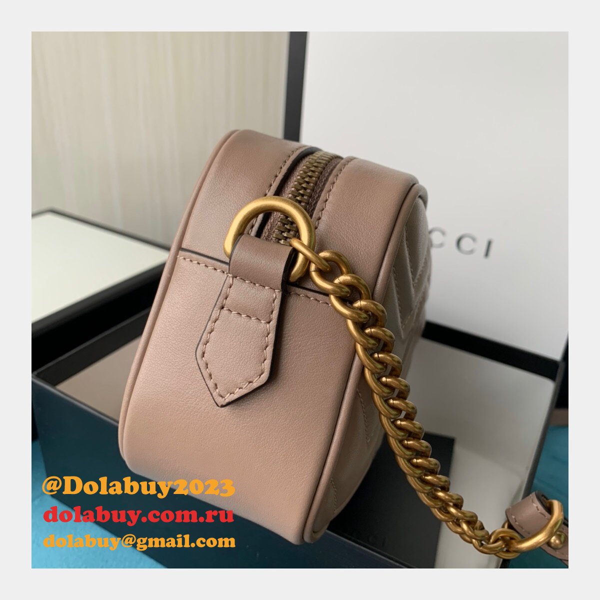 G*u*i replica gg marmont matelassé mini 448065 bag