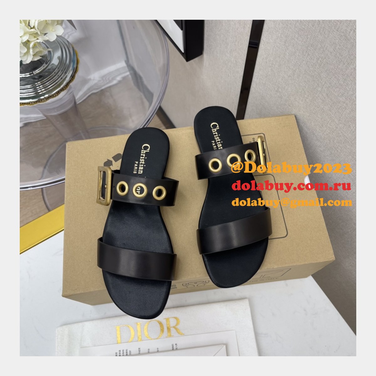 Wholesale Replica Christian Dior AW D-home sandals and slippers Shoes
