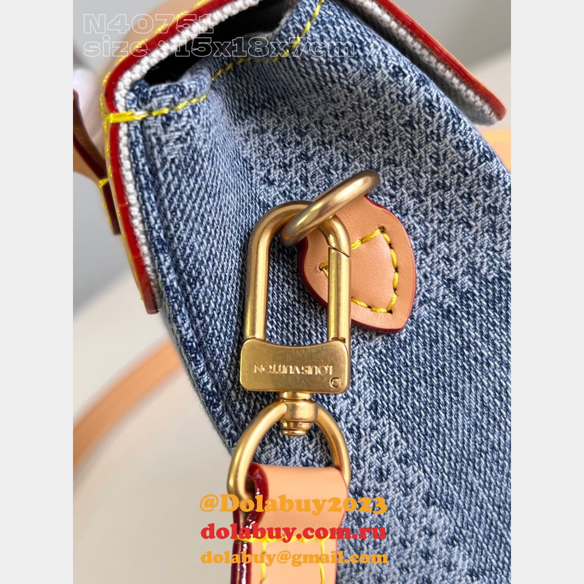 Designer Knockoff Louis Vuitton Nano Steamer N40751 Bag