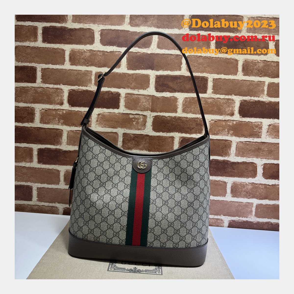 ophidia gg 1:1 mirror replica G*u*i shoulder 781392 bag