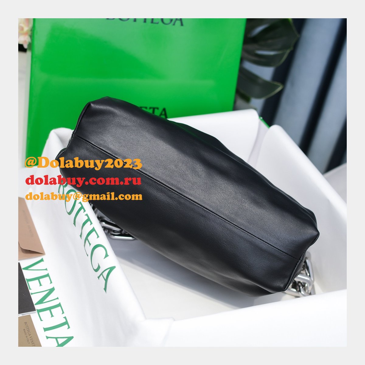 top best quality b0tte*a Ven*ta replica 30cm chain pouch bag