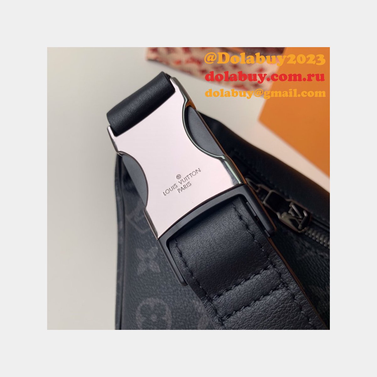 Top Quality Louis Vuitton Replicas Monogram Canvas Bumbag M44336 Black