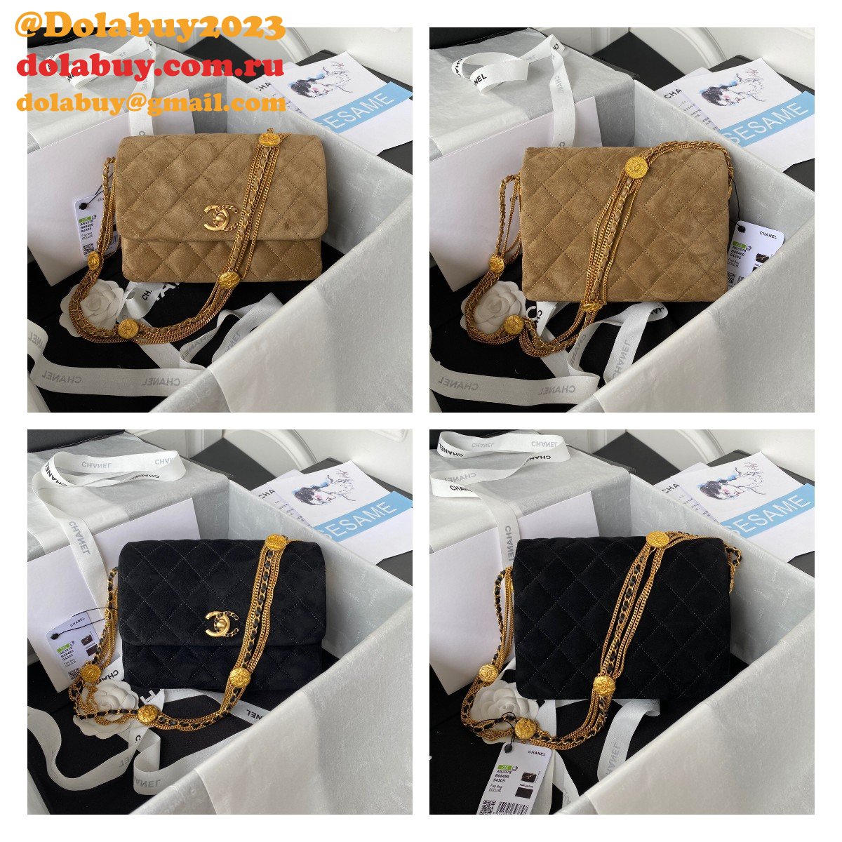 Designer Replica Toppest Flap AS3378 Bag Black/Brown
