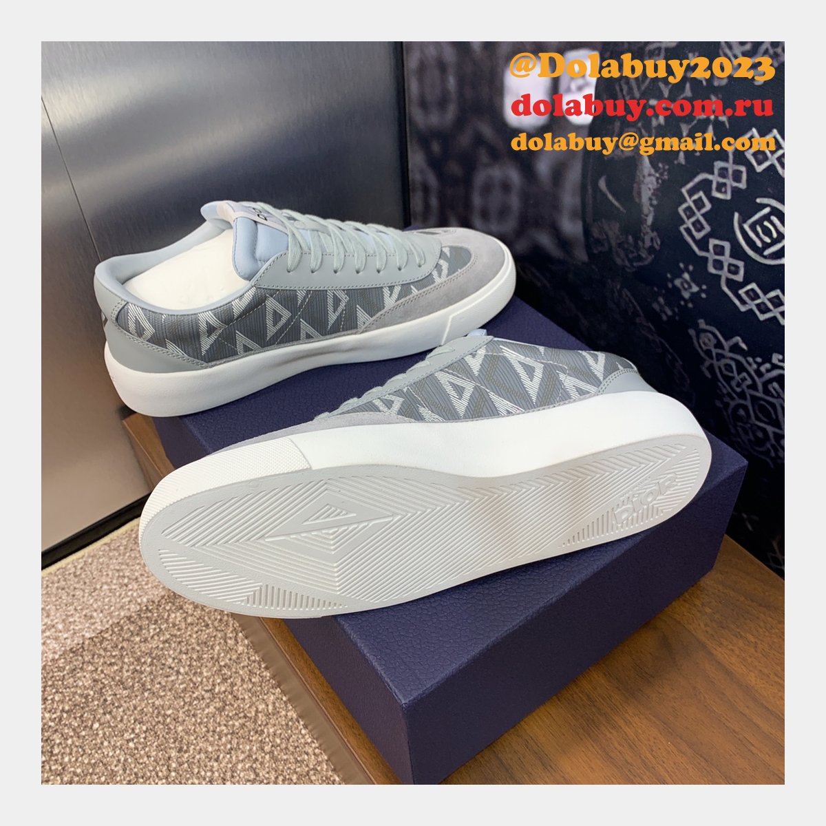 Perfect Dior Top Quality Sneakers Runway Mens Copy Shoes
