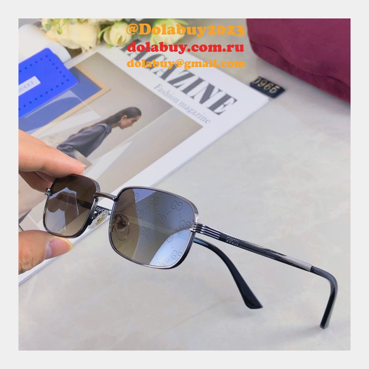 G*u*i 2025 retro versatile sunglasses