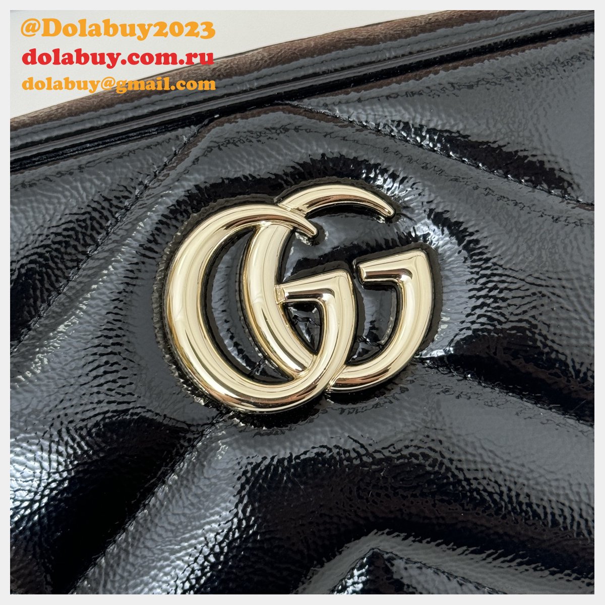 gg marmont G*u*i duplicate small shoulder 802448 black bag